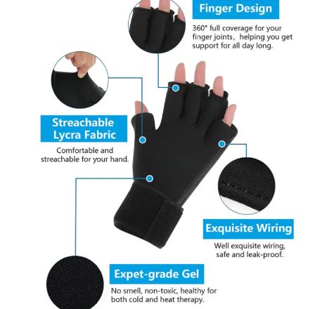 Cold And Hot Compress Solid Gel Protective Gear Gloves