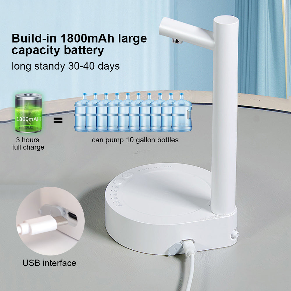Electric Automatic Water Bottle Dispenser for Desk or Home Office