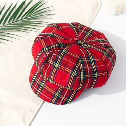 Retro British Style Lightweight Octagonal Brimmed Hat