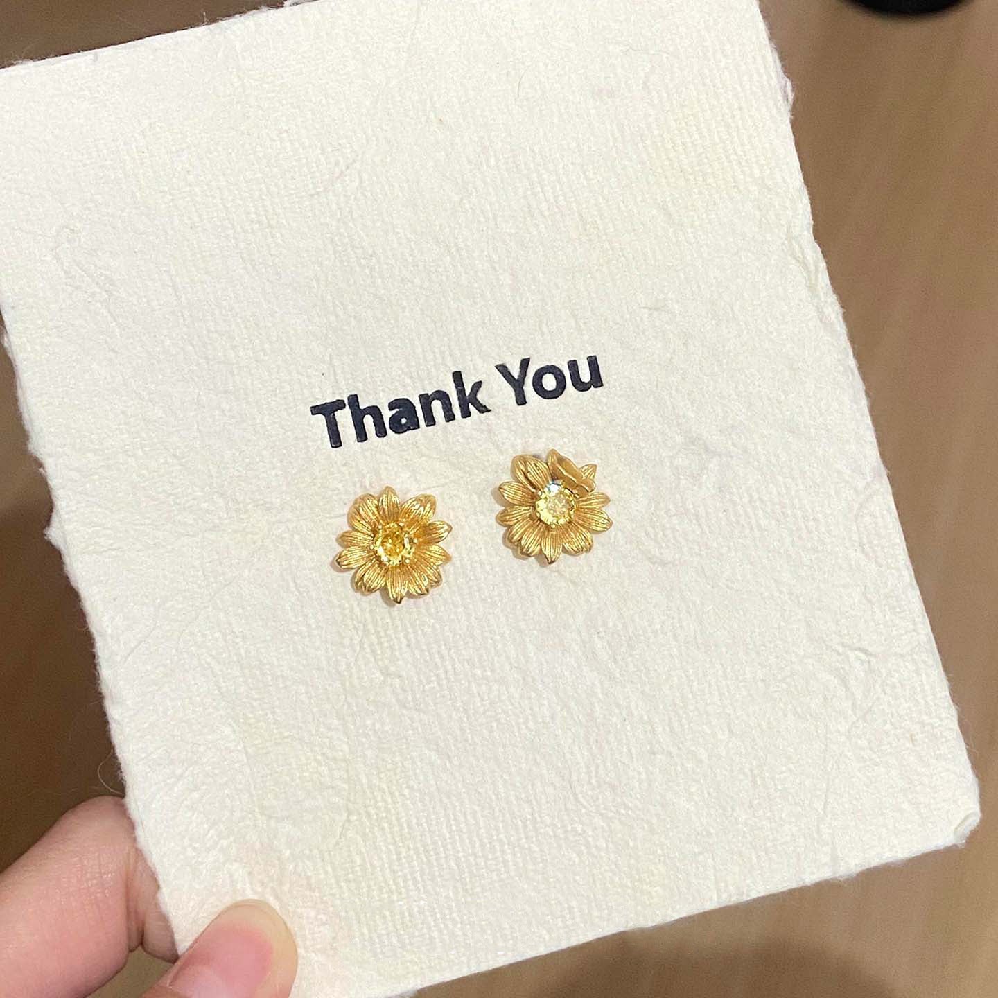 Gold Butterfly Flower Stud Earrings For Women Niche Elegant Versatile  Earrings Daily Commute Light Luxury Trendy Ear Jewelry Wholesale