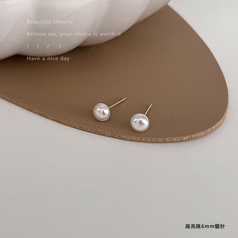 Dainty Gold Heart Stud Earrings - Minimalist Everyday Jewelry