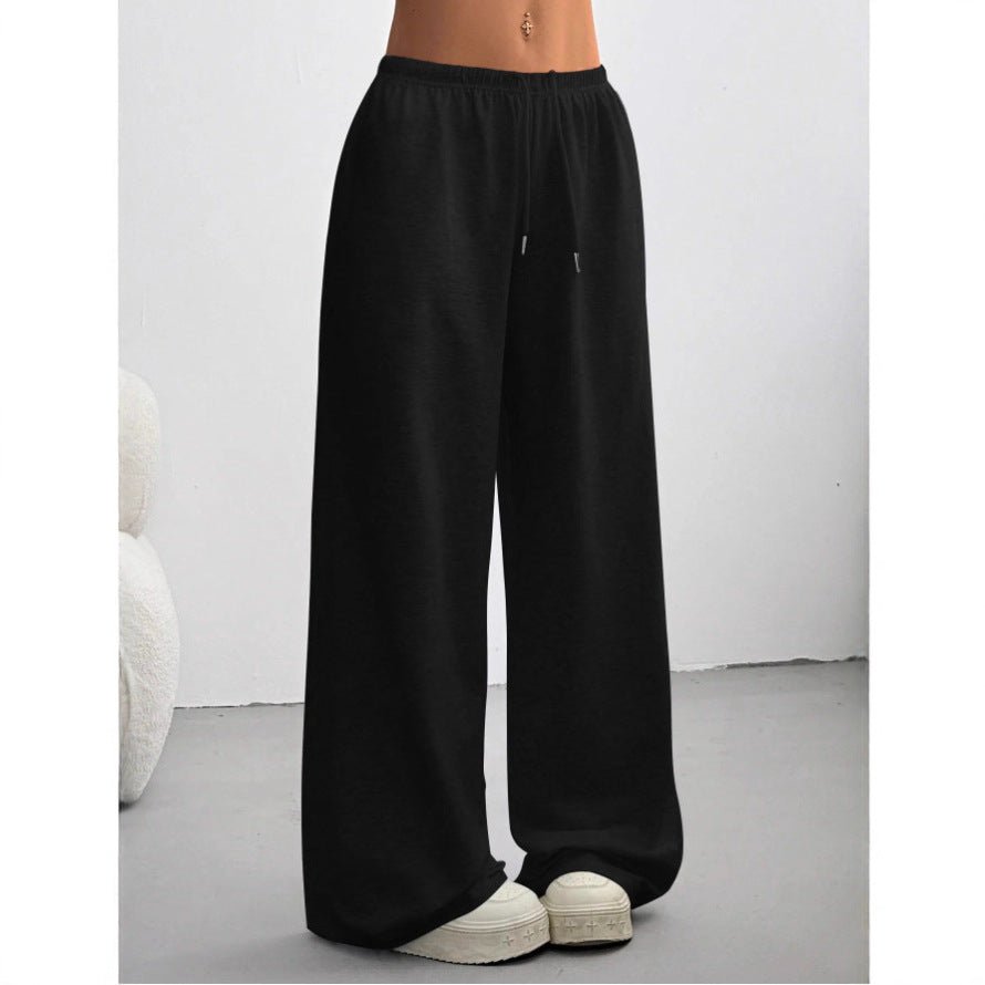 Straight-Leg Drawstring Sweatpants with Elastic Waist - Image 5