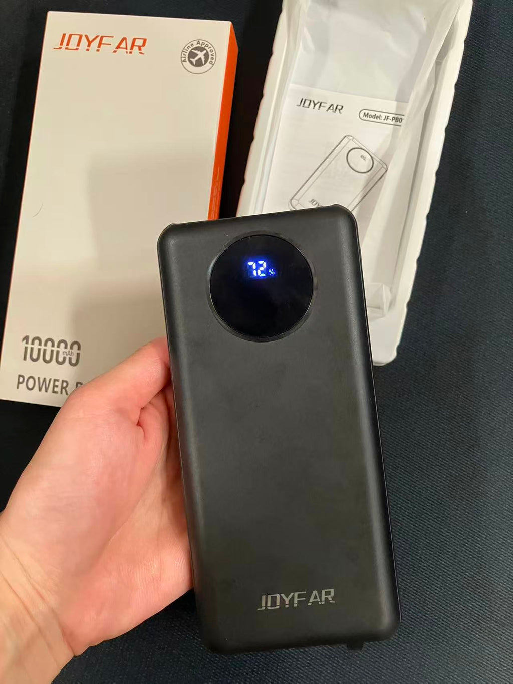 Portable Charger Power Bank - Slim Battery Pack USB C 10000mAh Built in Cable 22.5W Phone Fast Charging