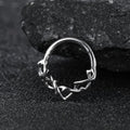 Personalized Titanium Thorn Lip Ring