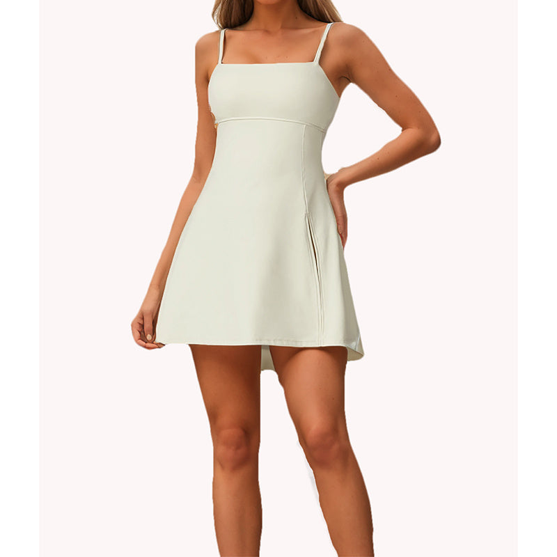 Women’s Spaghetti Strap Athletic Mini Tennis Dress