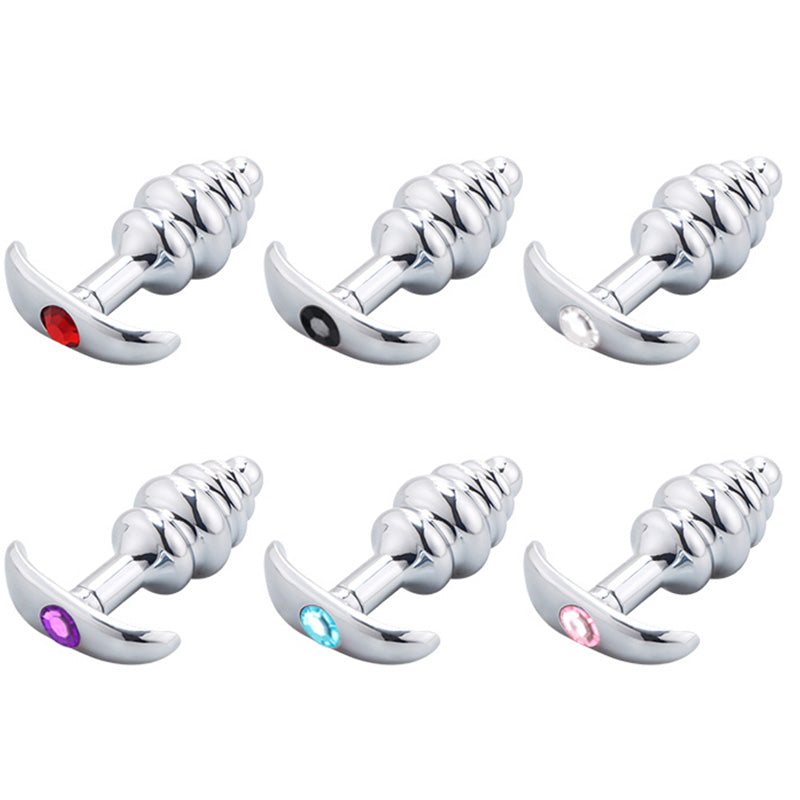 Metal Threaded Anal Plug for Adult Pleasure