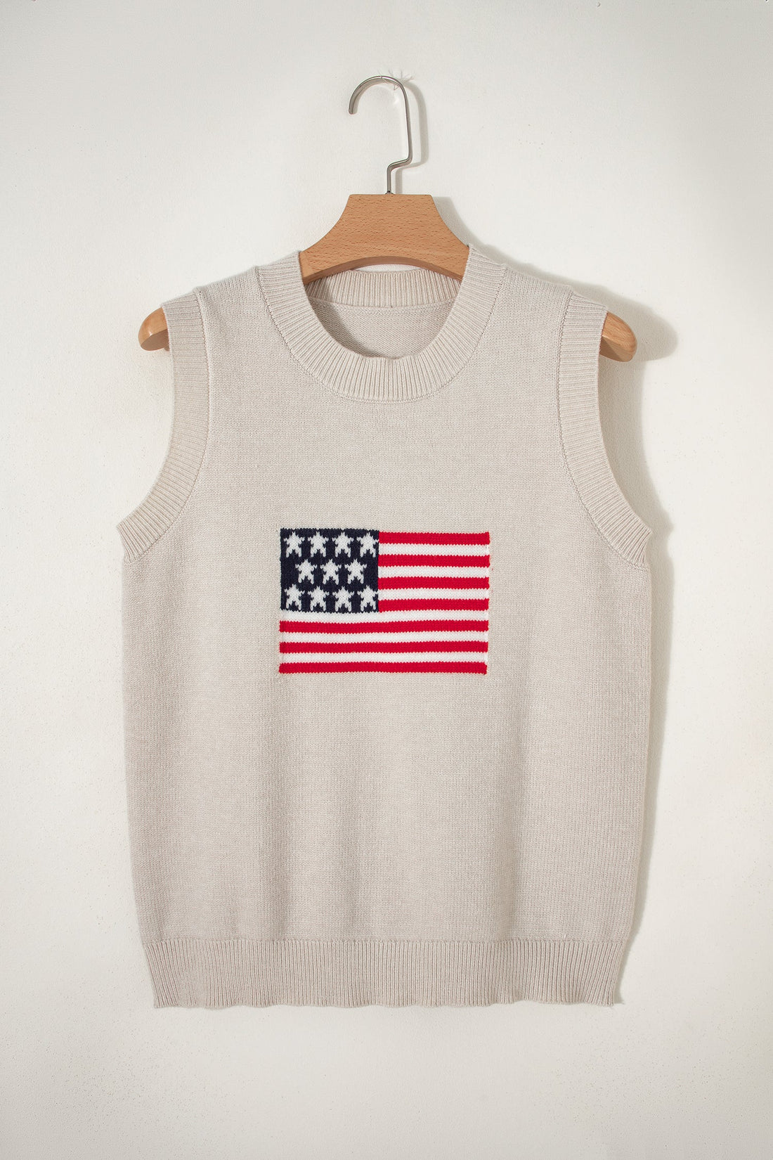 Americana USA Flag Sleeveless Knit Sweater