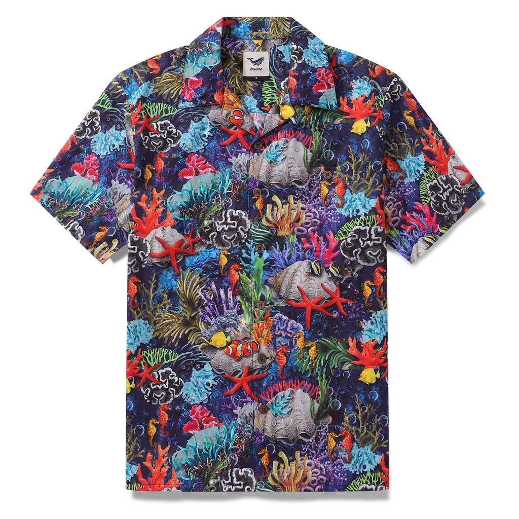 Hawaiian Shirt For Men Dream Bikini Bottom Shirt Camp Collar 100% Cotton By Yakima