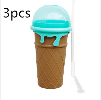 500ml Quick-Frozen Slushy Maker Cup - DIY Smoothie Squeeze Bottle