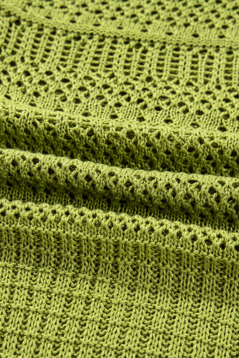 Oversize Crochet Knit Open Cardigan