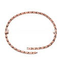 Red Copper Necklace With Pineapple-pattern Magnetized Copper