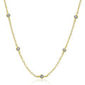 Amazon Cross-border Jewelry Ladies Fashion Simple Rhinestone Necklace Ins Style All-match Zircon Clavicle Chain Spot
