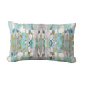 Layla Blue Abstract Art Lumbar Pillow