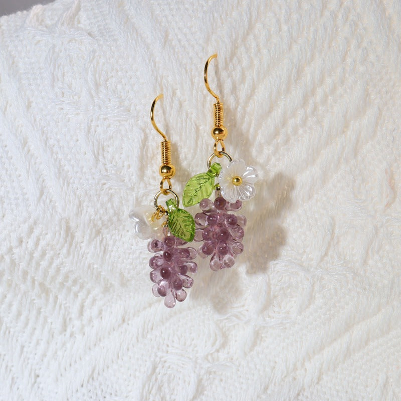 Whimsical Leaf Pendant Earrings in Vibrant Creative Resin Colors