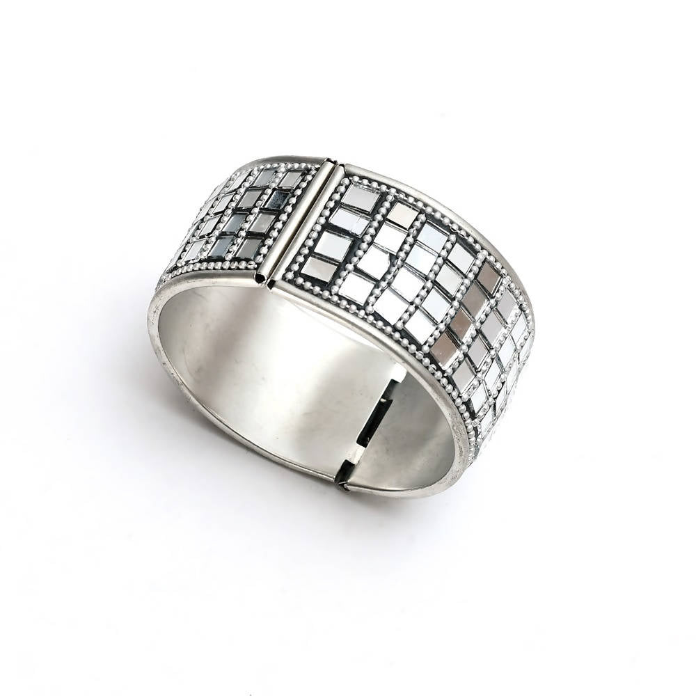 Artisan Oxidised Mirror Work Bracelet for Women