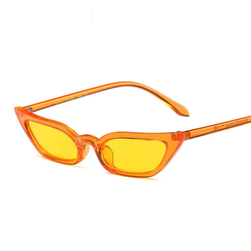 Vintage Small Cat Eye Sunglasses for Women Retro Designer Style