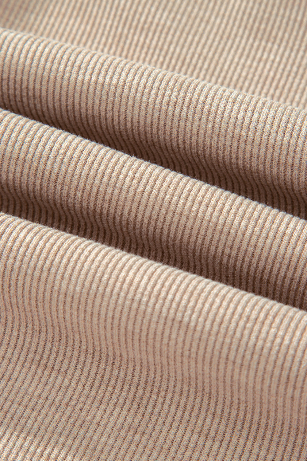 Gray Morn Corduroy Leopard Drawstring High Waist Trousers