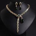 18k Gold Serpent Jewelry Set in Titanium Steel