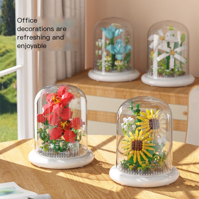 Eternal Flower Bouquet Sunflower Building Block Set