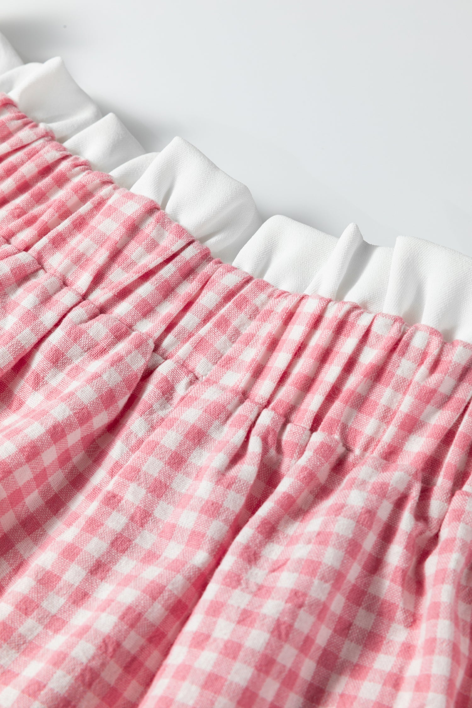 Daphne Trim Plaid Print Shorts High Rise Preppy Gingham Casual