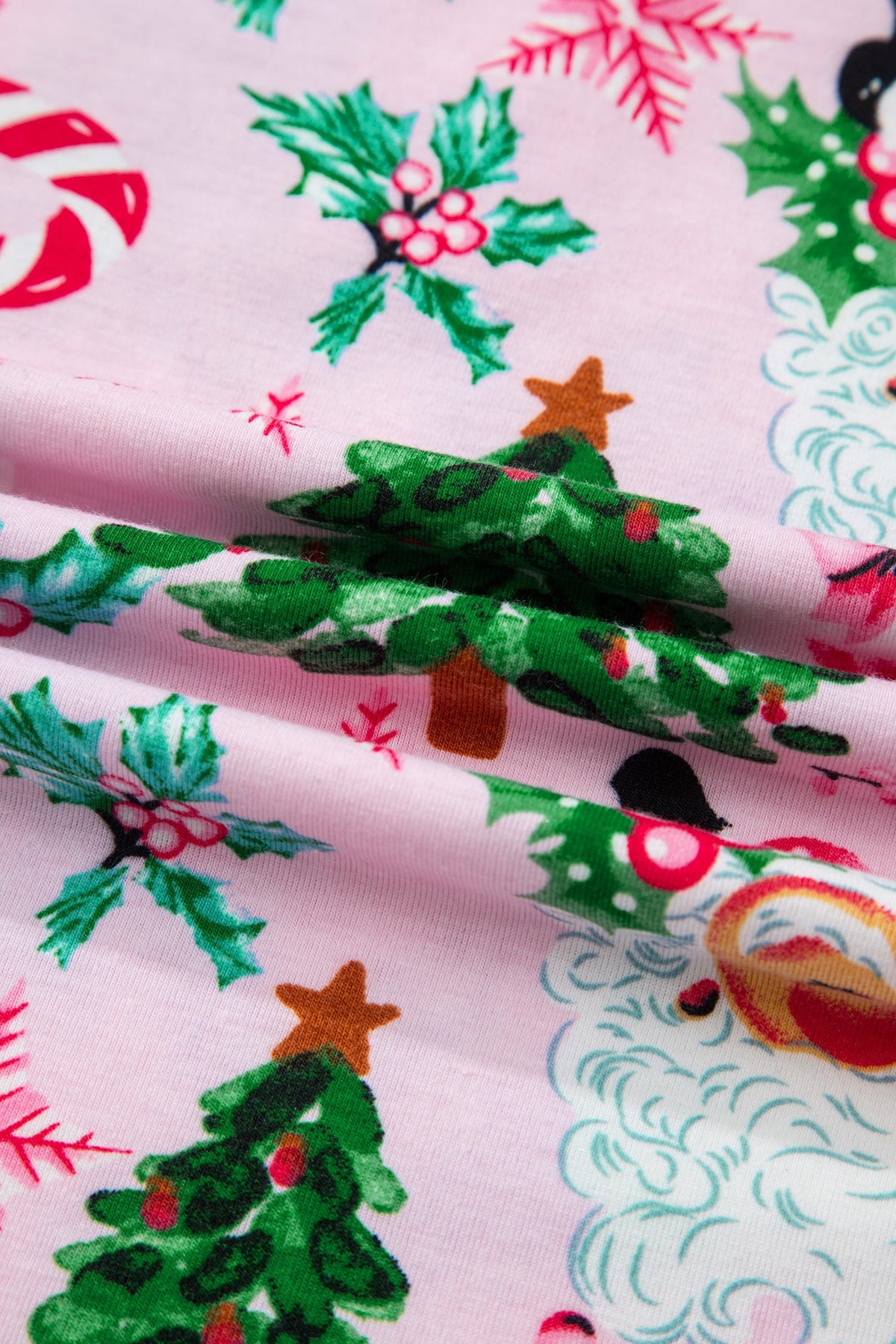 Christmas V-Neck Pullover & Pants Pajama Set