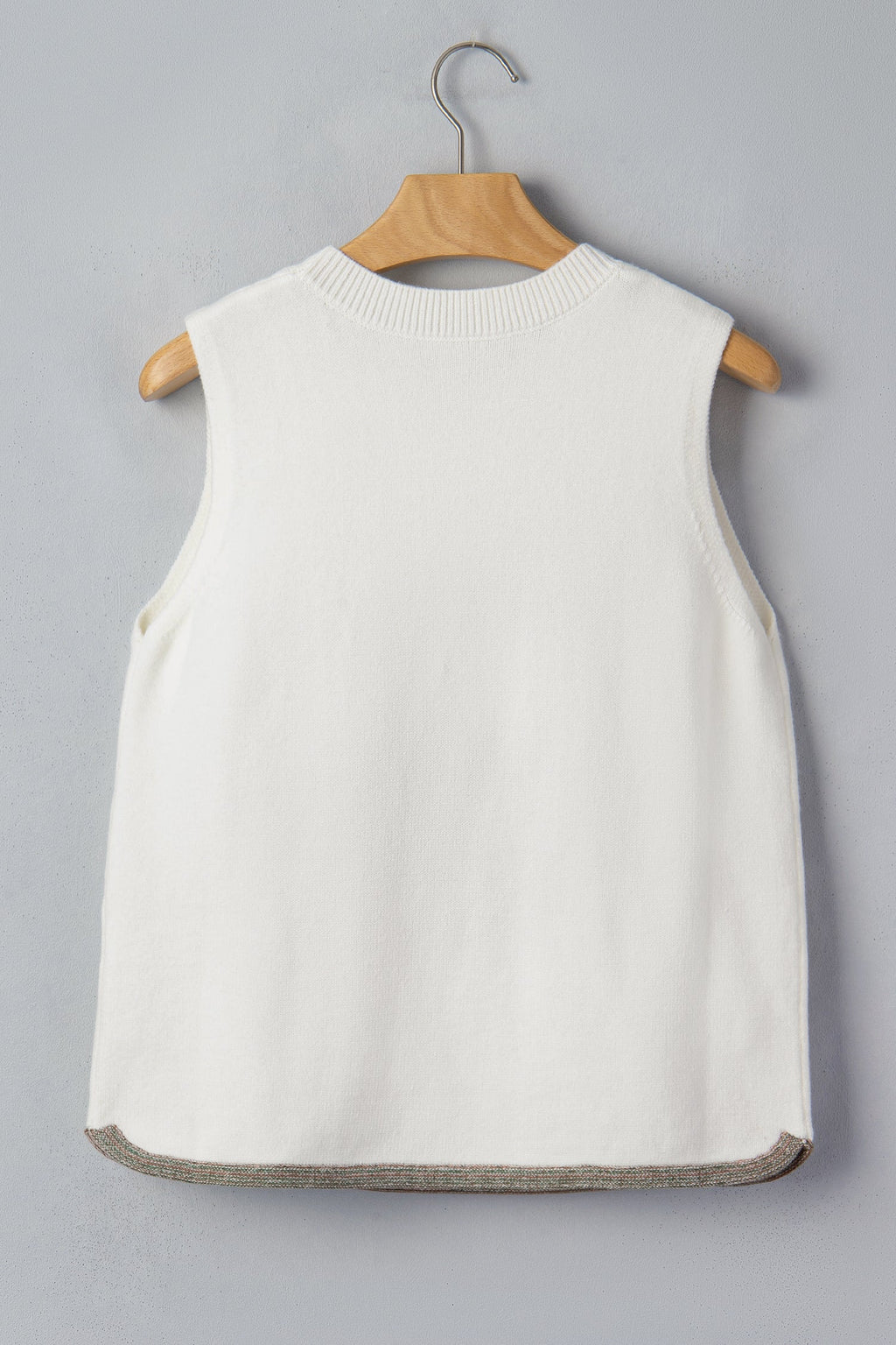 Western Cactus Oasis Sleeveless Knit Sweater Top