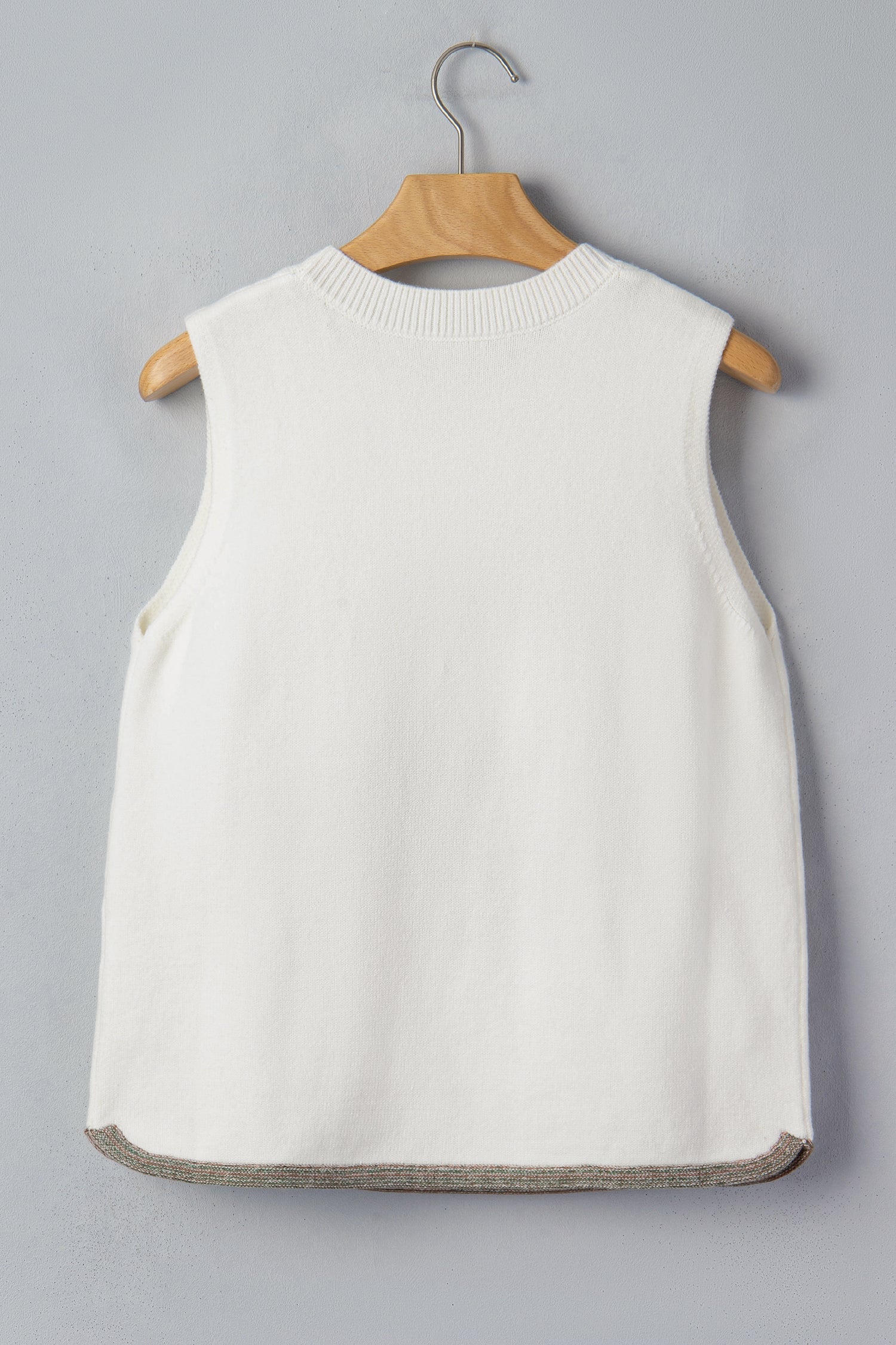 Western Cactus Oasis Sleeveless Knit Sweater Top