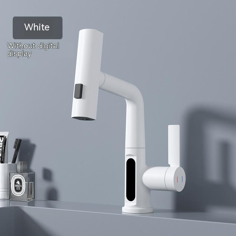 Intelligent Digital Display Kitchen Faucet with Pull-Out Sprayer
