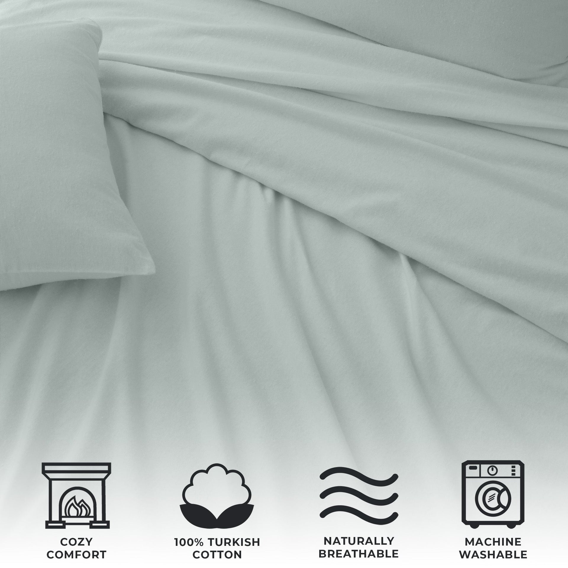 Turkish Cotton Flannel Sheet - Raye Collection