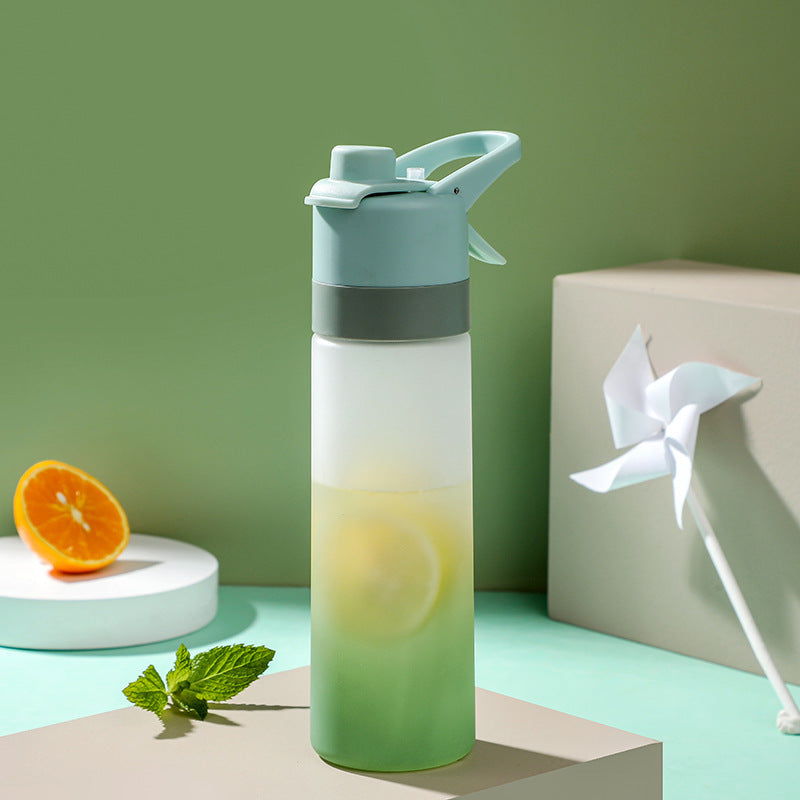 Large Capacity Spray Water Bottle for Sports Fitness and Travel