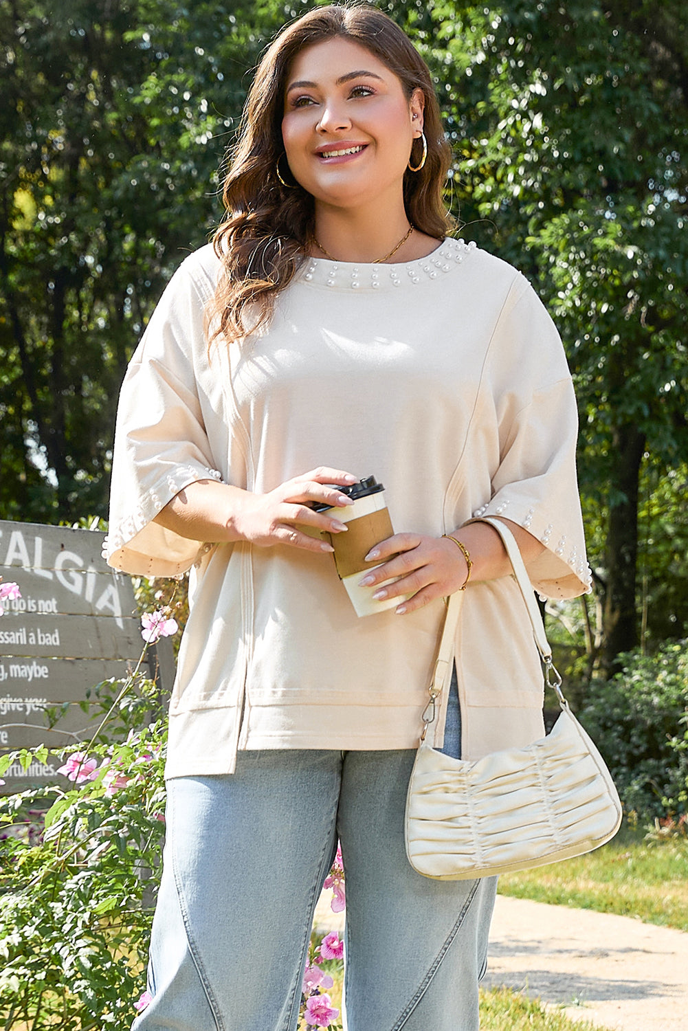 Amber Half Sleeve PLUS Top
