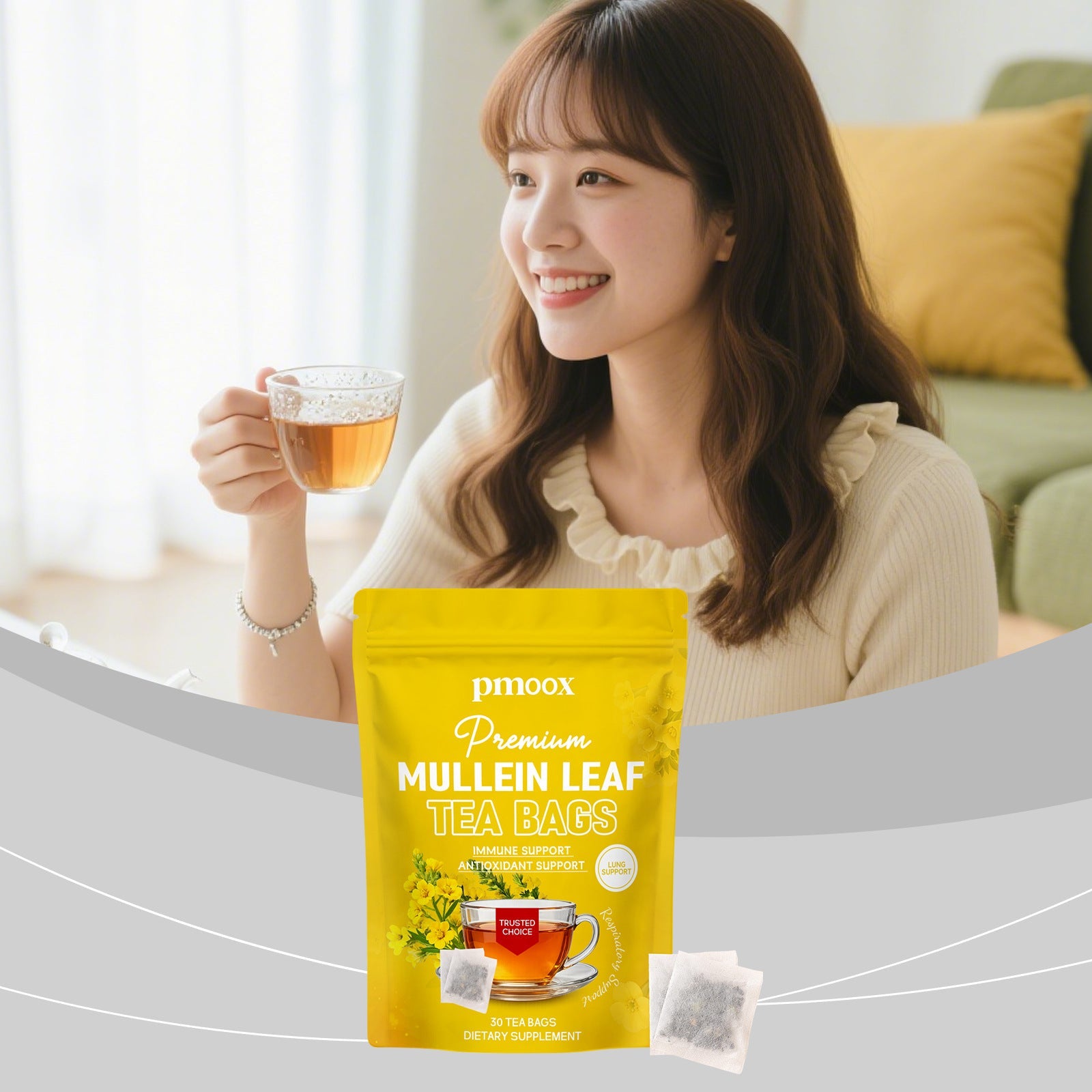 Pmoox Moisturizing Marigold Leaf Tea Bags Daily Comfortable Refreshing Convenient Body Care Gentle Herbal Tea Bags