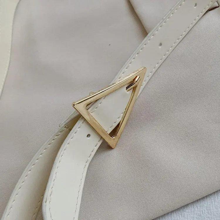 Shiny PU Leather Small Crossbody Bag with Elegant Flap Closure