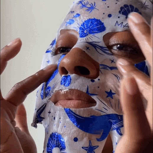 Marine Collagen Facial Sheet Masks for Dry Skin and Anti-Aging - Image 2