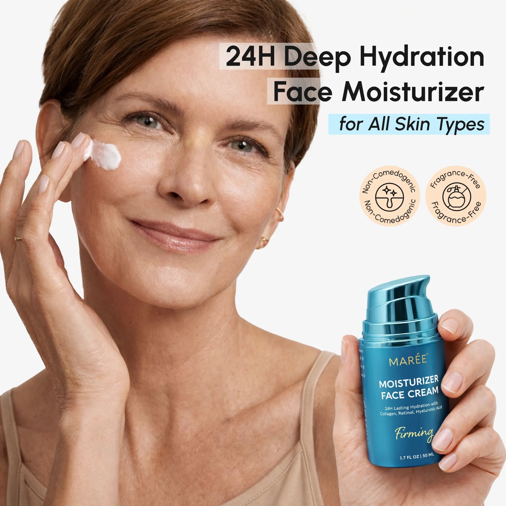 Firming Collagen Face Cream with Retinol and Hyaluronic Acid - Image 2