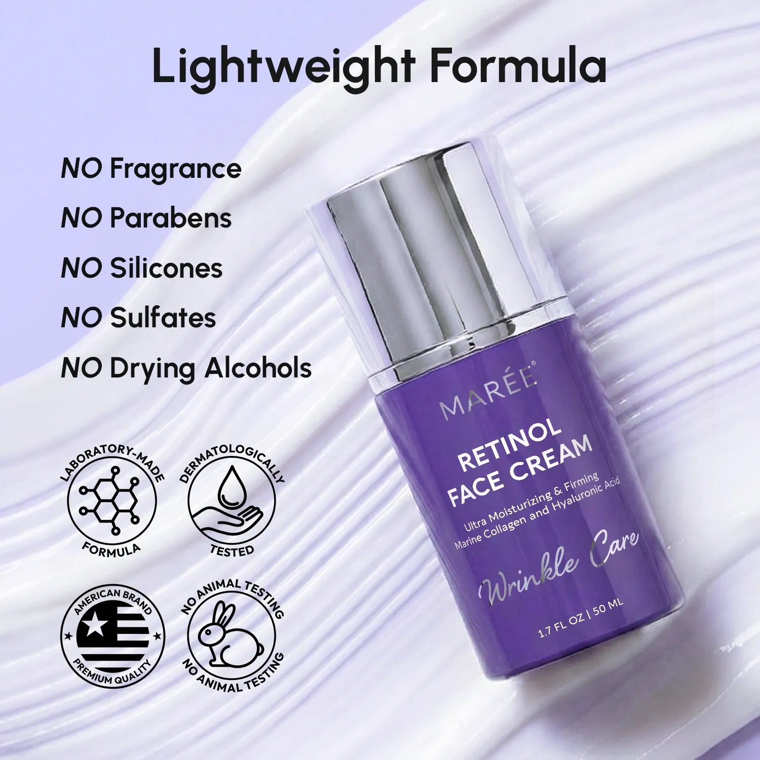 Retinol Lifting and Firming Face Cream with Marine Collagen - Image 7