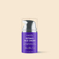 A purple bottle of Marée Retinol Lifting and Firming Face Cream on a cream background.