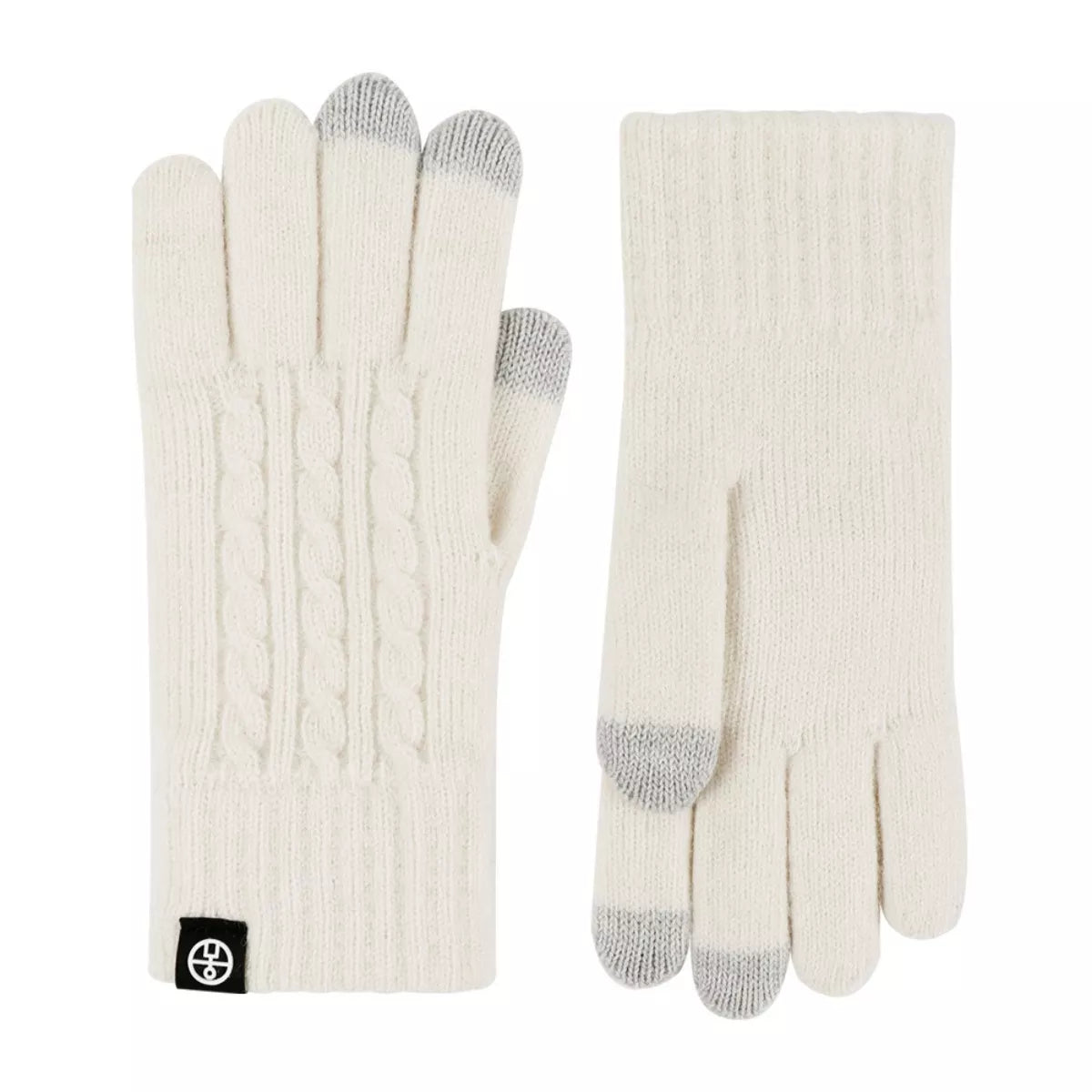 Cable Knit Touchscreen Gloves