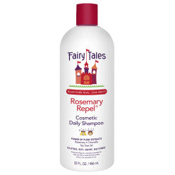 32oz bottle of Fairy Tales Rosemary Repel Shampoo for natural head lice prevention.