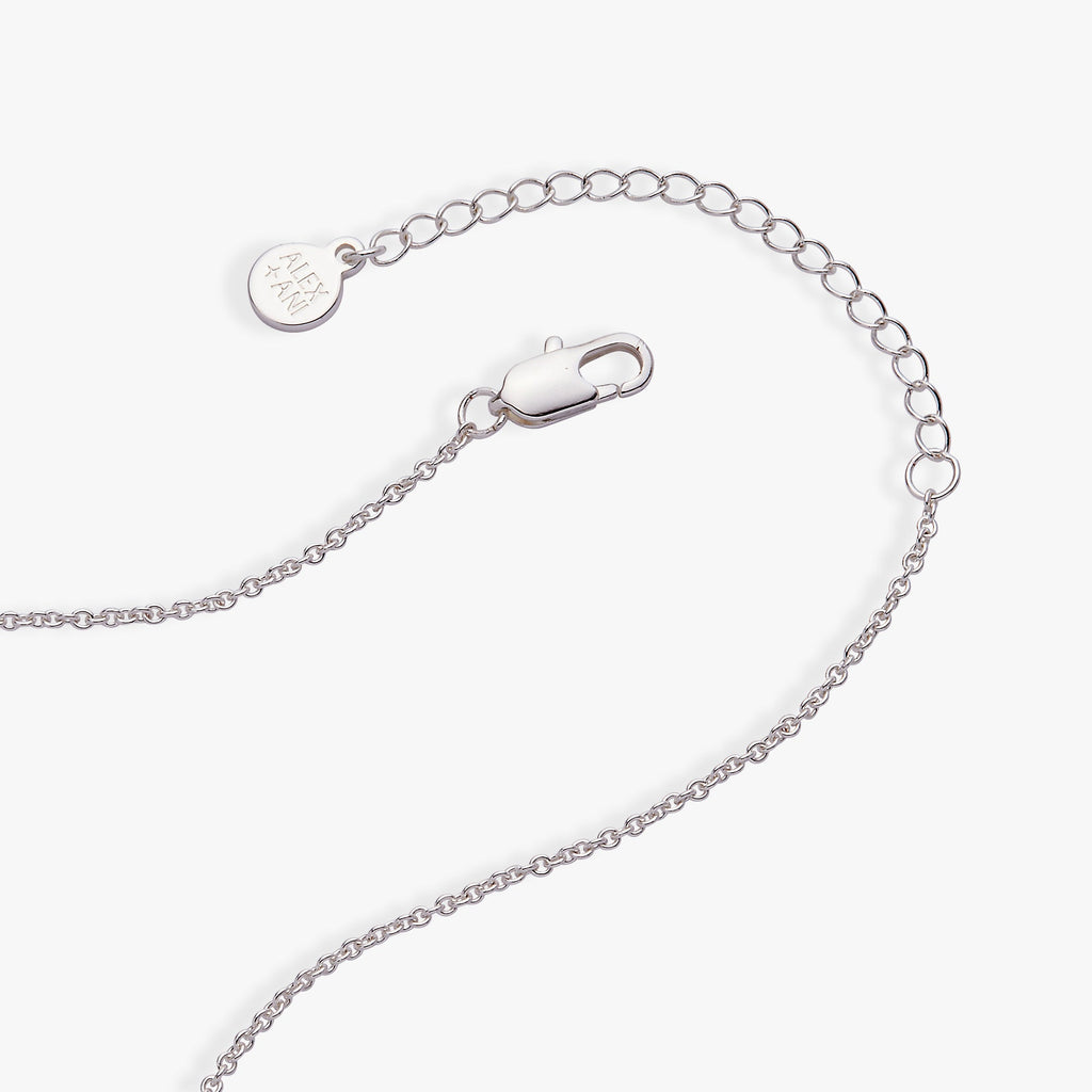 Faith Cross and Angel Wing Charm Necklace in Silver