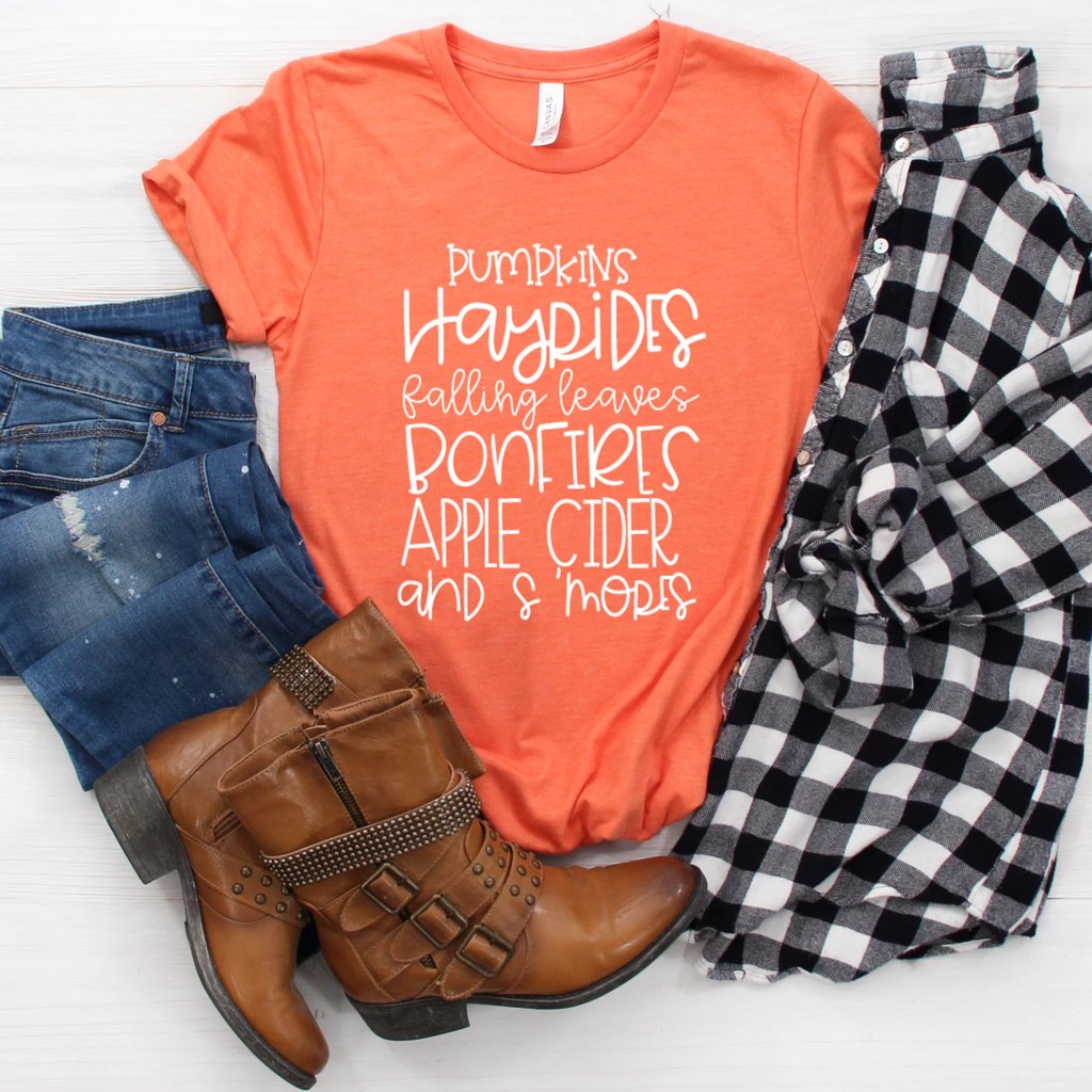 Fall Words Tee