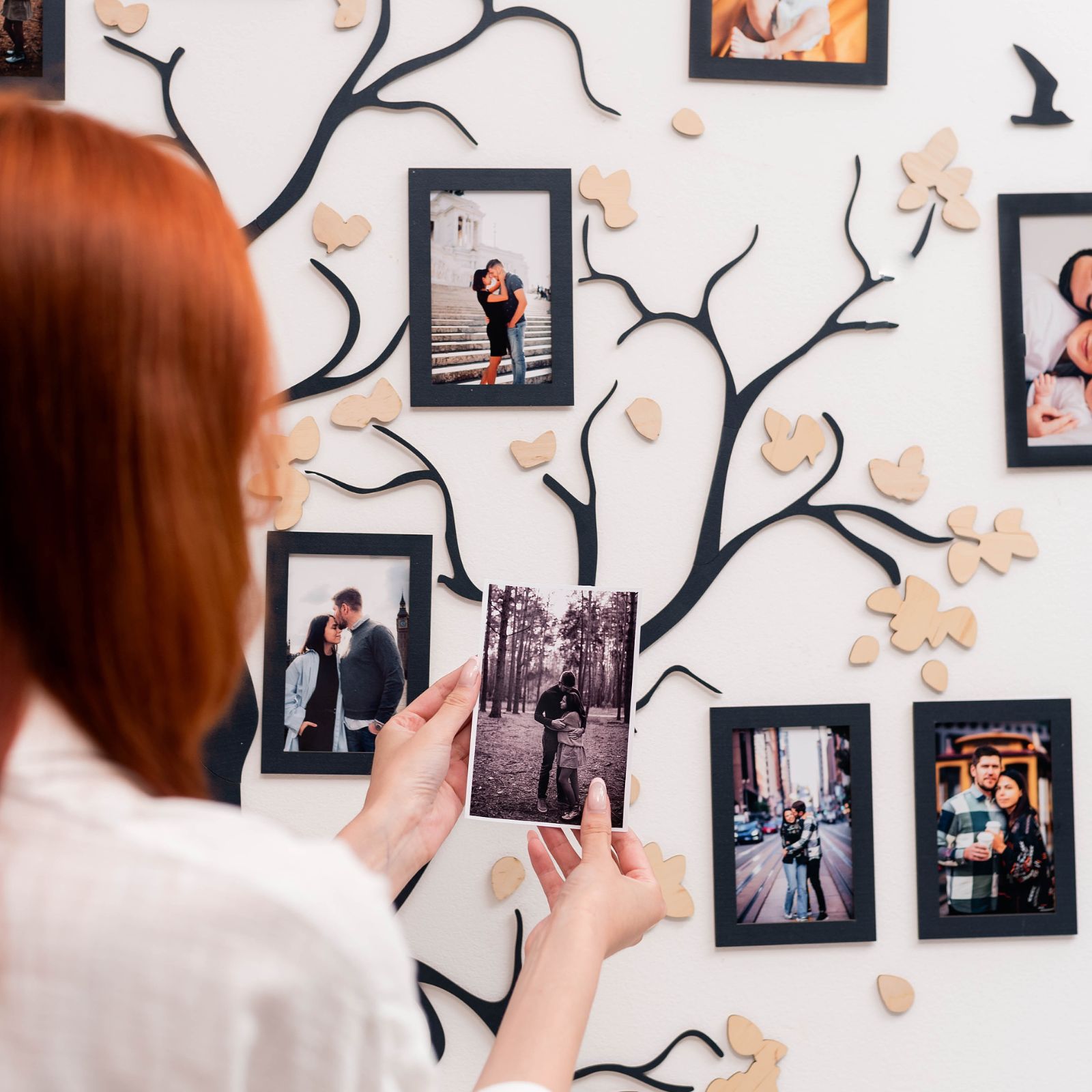 Wooden Family Tree Origins Wall Decor for Heritage Display