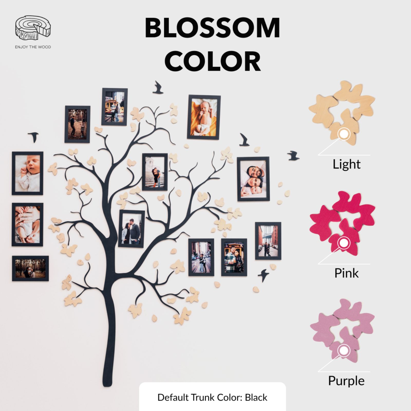 Wooden Family Tree Origins Wall Decor for Heritage Display
