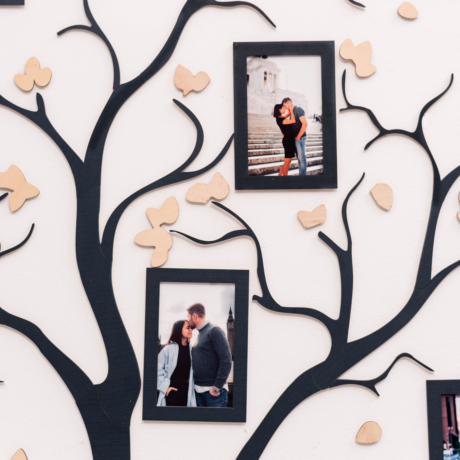 Wooden Family Tree Origins Wall Decor for Heritage Display