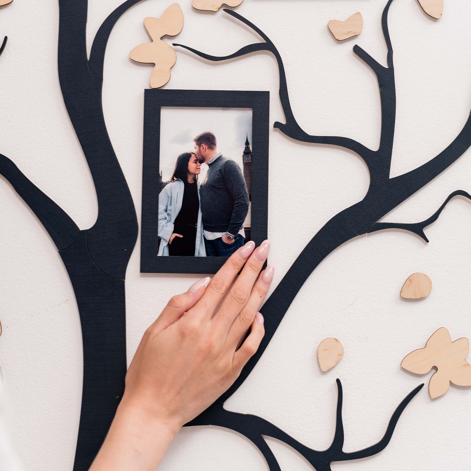 Wooden Family Tree Origins Wall Decor for Heritage Display