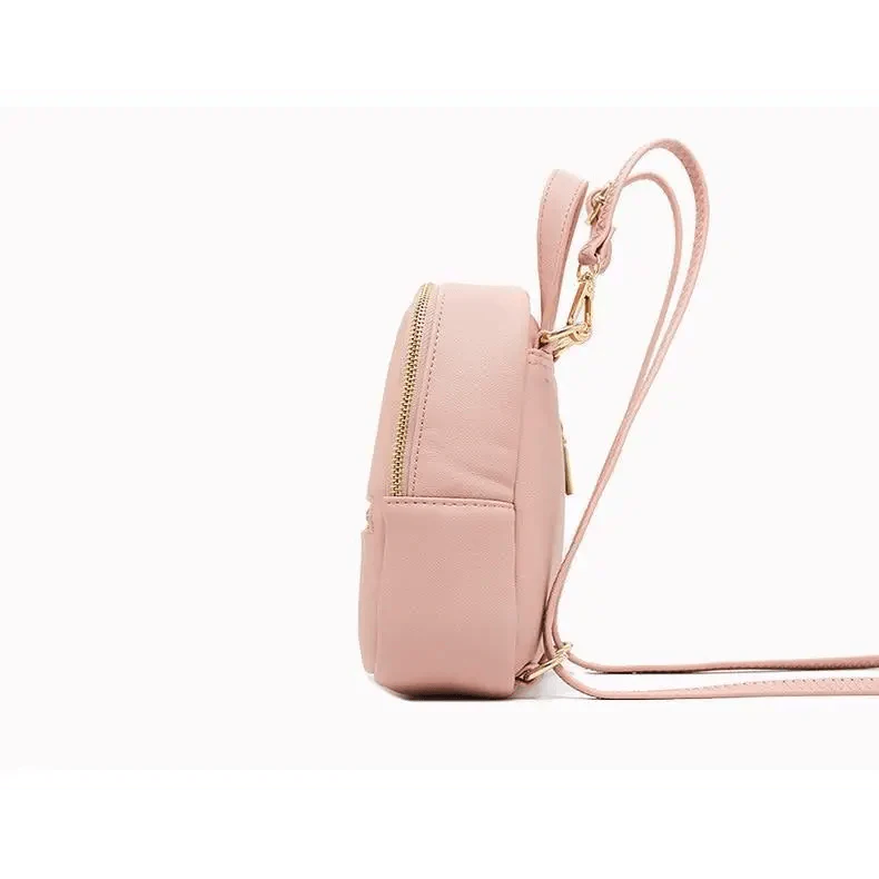 Women’s Mini Leather Backpack – Modern Lightweight Casual Shoulder Bag