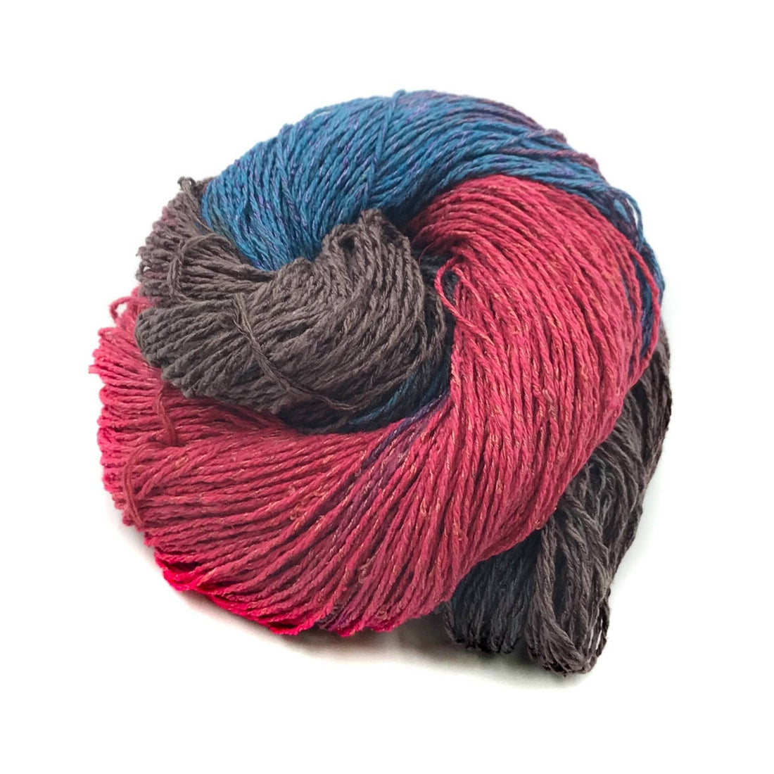 Fan Shell Shawlette Kit - Magenta & Teal Handmade Accessory