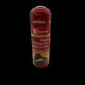 Bottle of Fantasia IC Hair Polisher Heat Protector Straightening Serum (6 oz) with deep red bottle design.