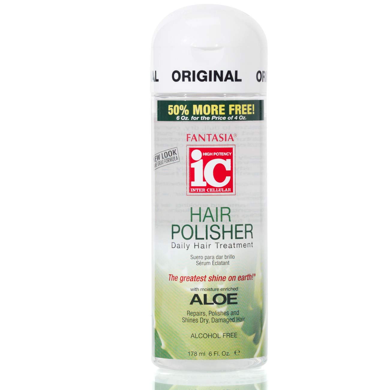 6 oz bottle of Fantasia IC Original Hair Polisher with Aloe Vera