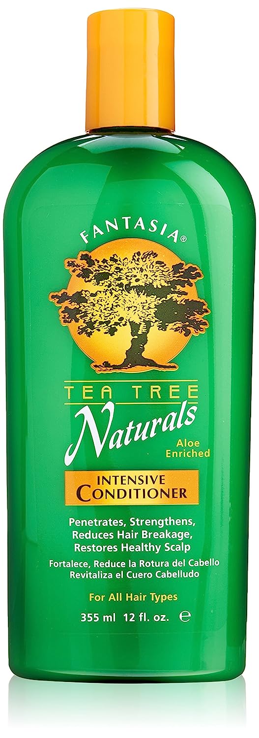 Fantasia IC Tea Tree Naturals Intensive Conditioner 12 oz bottle for hair repair